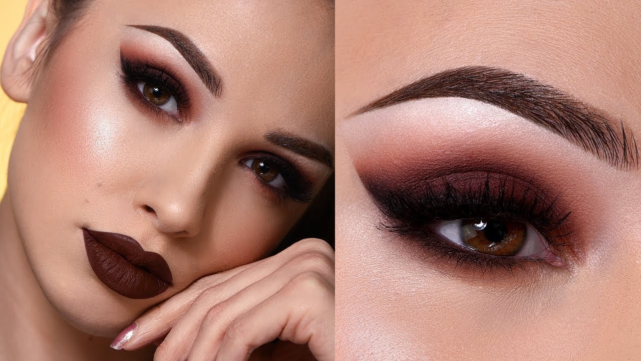 Red brownish smokey eye makeup. 2 60+ Hottest Smokey Eye Makeup Looks - 41