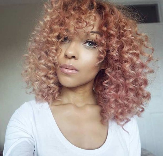 +35 Hottest Hair Color Trends for Dark-Skinned Women 23 Strawberry Blonde 4 +35 Hottest Hair Color Trends for Dark-Skinned Women - 23