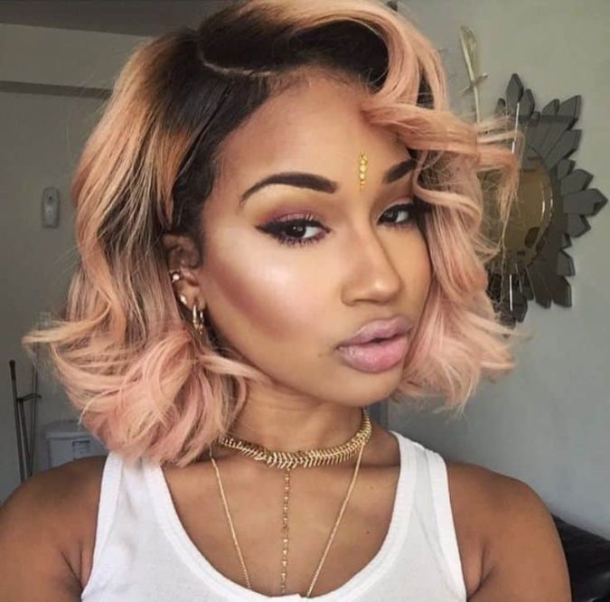 Strawberry Blonde. +35 Hottest Hair Color Trends for Dark-Skinned Women - 47