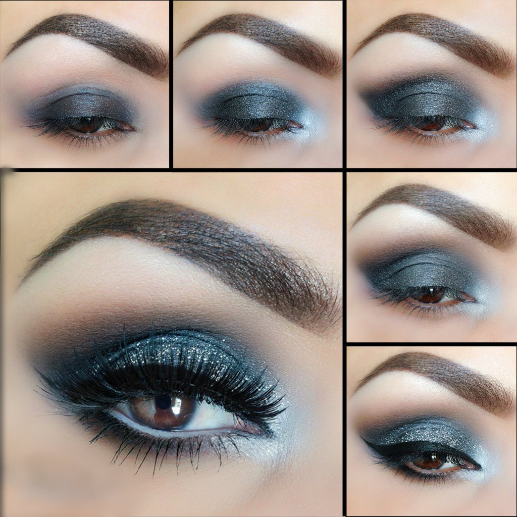 blue and silver smokey eye 60+ Hottest Smokey Eye Makeup Looks - 4