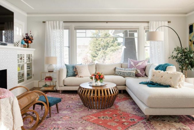 bohemian-living-rooms.-1-675x452 70+ Hottest Colorful Living Room Decorating Ideas in 2022