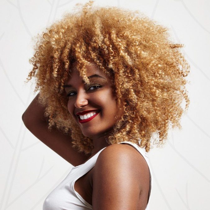 golden blonde 3 +35 Hottest Hair Color Trends for Dark-Skinned Women - 51