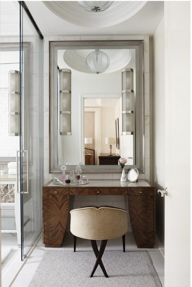 paneled mirror vanity. 2 Hottest 50+ Stylish Makeup Vanity Ideas - 5