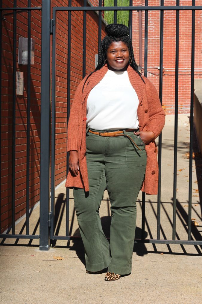 Autumn palette and green combination 1 115+ Elegant Work Outfit Ideas for Plus Size Ladies - 3