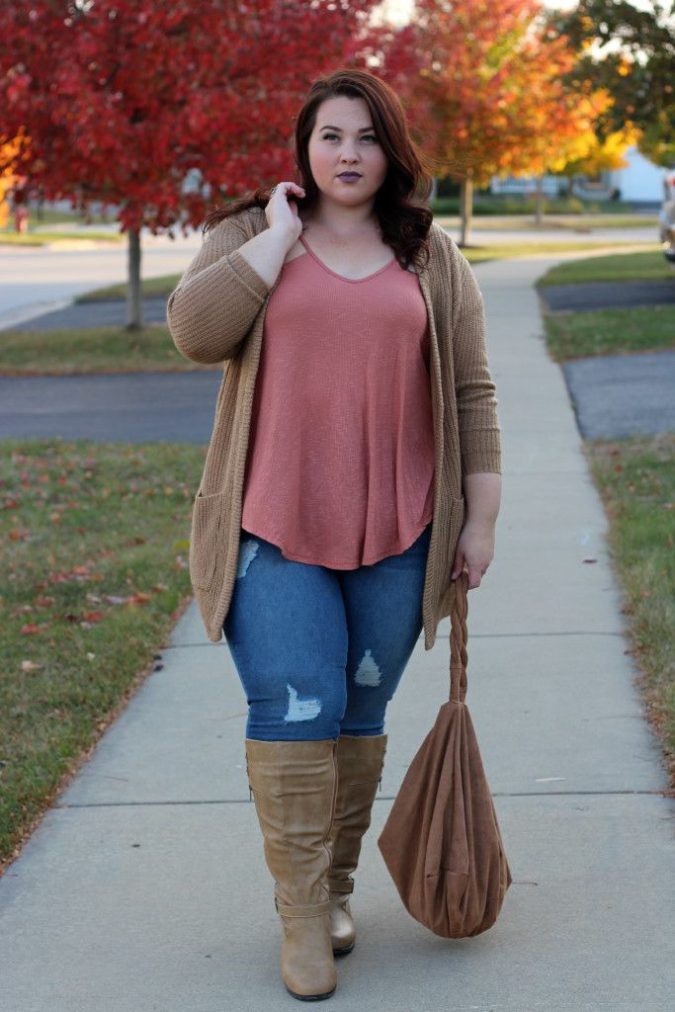 Autumn palette and green combination.. 1 115+ Elegant Work Outfit Ideas for Plus Size Ladies - 2