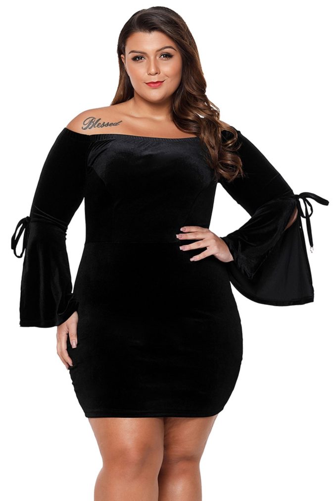 Bell Sleeve Dress. 120 Splendid Women's Outfits for Evening Weddings - 112