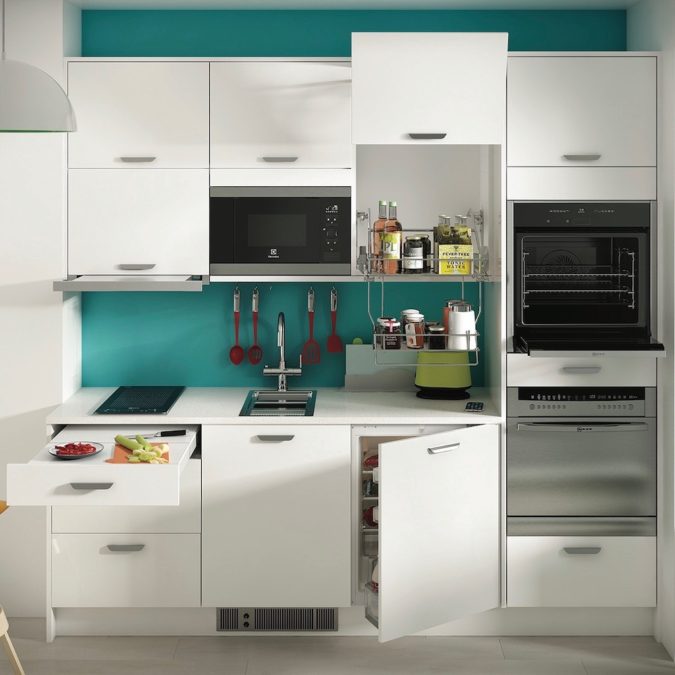 Built-in-items.-675x675 100+ Smartest Storage Ideas for Small Kitchens in 2022