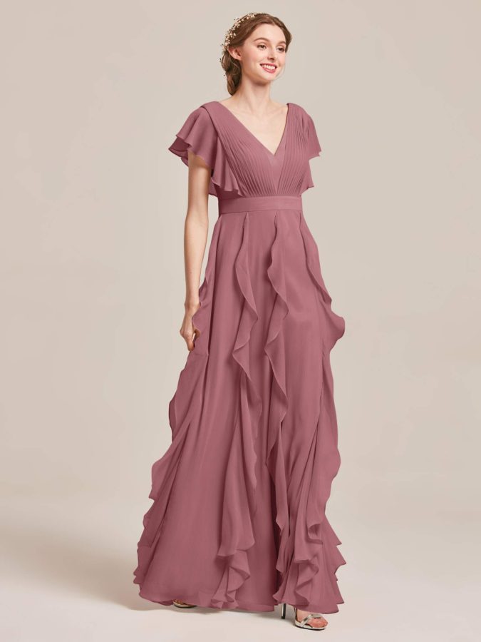Chiffon gown 1 120 Splendid Women's Outfits for Evening Weddings - 46