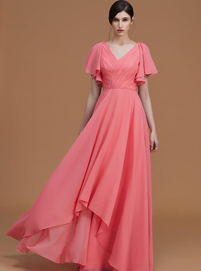 Chiffon gown 120 Splendid Women's Outfits for Evening Weddings - 42