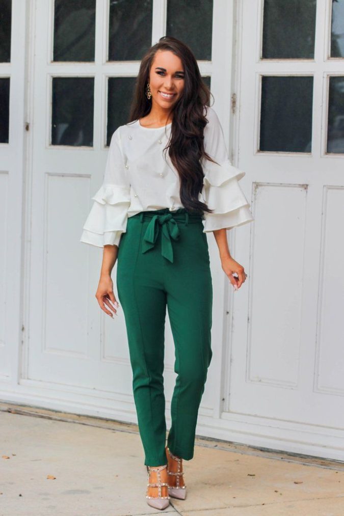 Colored pants. 7 140 First-Date Outfit Ideas That Make You Special - 7