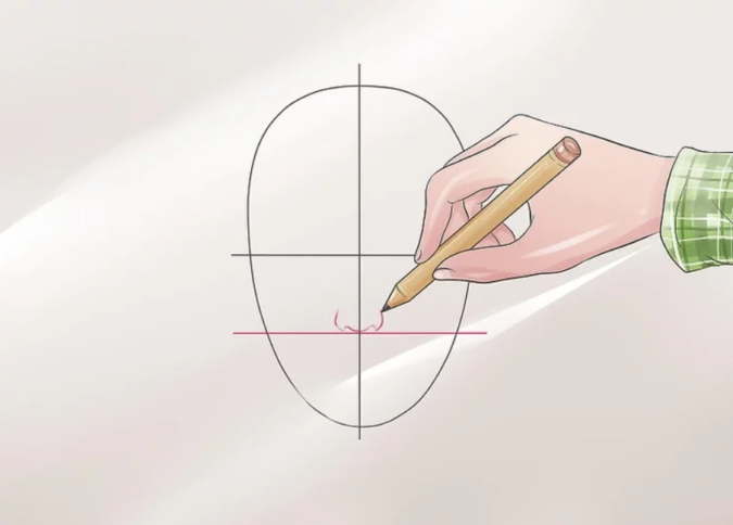 How to Draw a Realistic Face Step By Step 8 Drawing the nose 1 How to Draw a Realistic Face Step By Step - 8