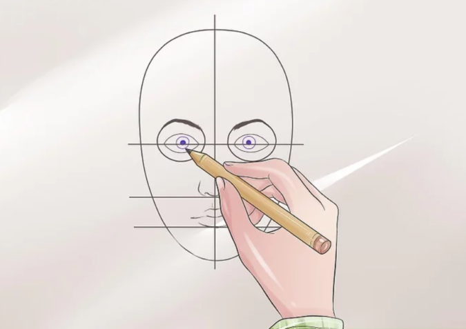 Drawing-the-pupil-675x477 How to Draw a Realistic Face Step By Step