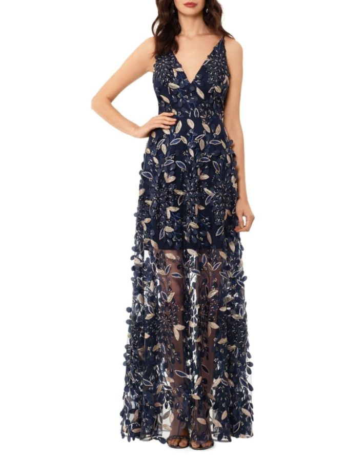 Embroidered floral gown. 3 120 Splendid Women's Outfits for Evening Weddings - 40