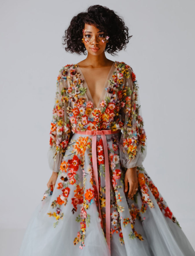 120+ Breathtaking Birthday Party Outfits for Ladies 15 Embroidered flower dress 1 1 120+ Breathtaking Birthday Party Outfits for Ladies - 15