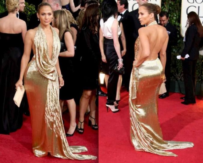 Golden backless dress 120+ Breathtaking Birthday Party Outfits for Ladies - 40