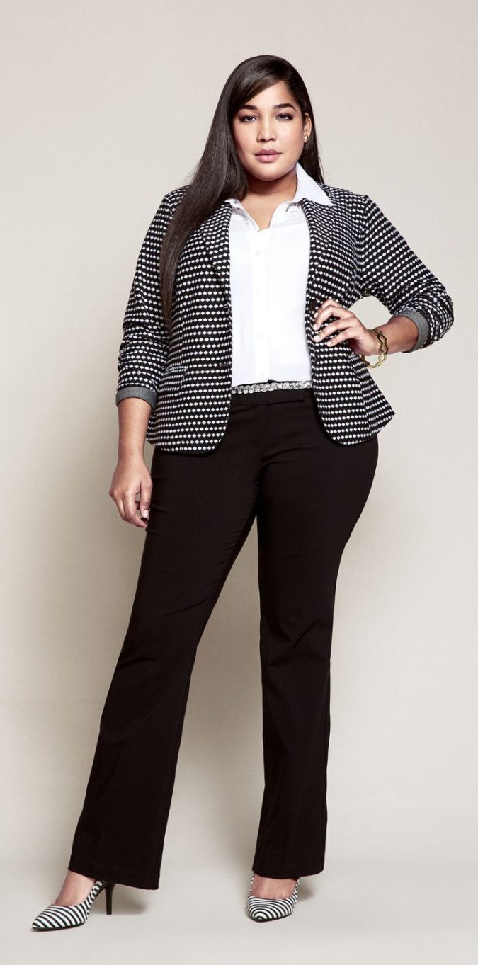 Interview-outfits.-675x1363 115+ Elegant Work Outfit Ideas for Plus Size Ladies