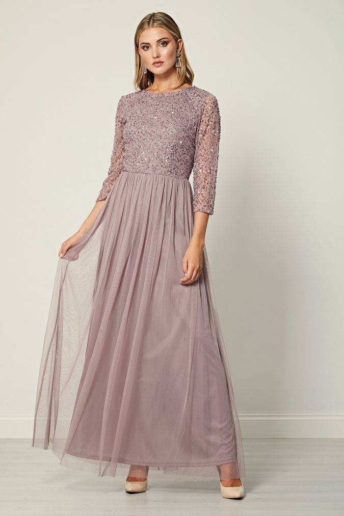 Long sleeve maxi dress.. 1 120 Splendid Women's Outfits for Evening Weddings - 75
