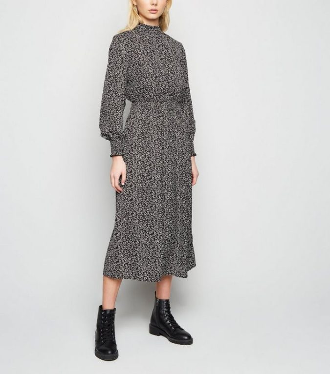 140+ Lovely Women's Outfit Ideas for Winter 62 Long sleeve midi dress.. 1 140+ Lovely Women's Outfit Ideas for Winter - 62
