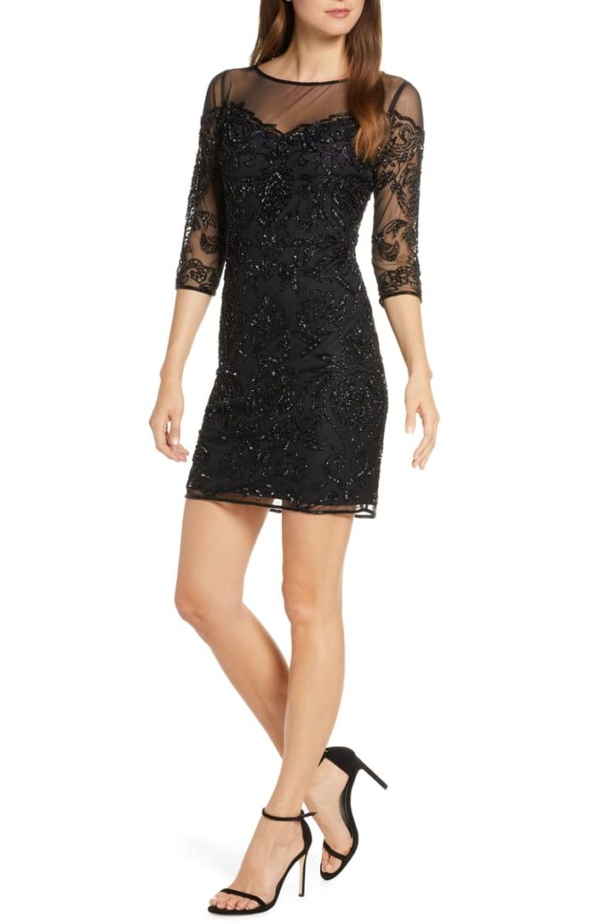 Mesh sheath dress 120 Splendid Women's Outfits for Evening Weddings - 33