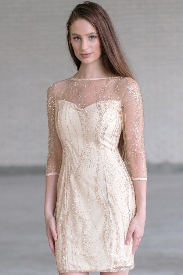 Mesh sheath dress.. 120 Splendid Women's Outfits for Evening Weddings - 35