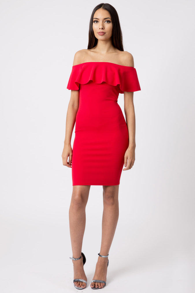 Off shoulder dress . 120+ Breathtaking Birthday Party Outfits for Ladies - 41