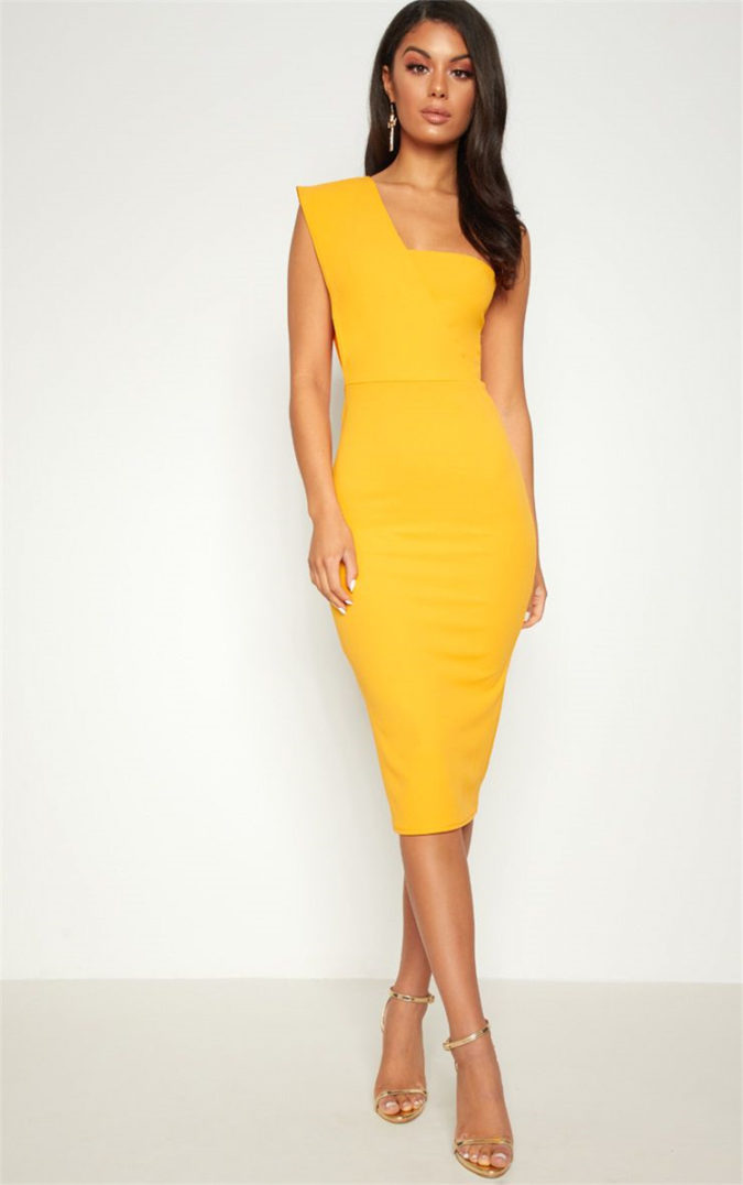 One shoulder dress. 120+ Breathtaking Birthday Party Outfits for Ladies - 55