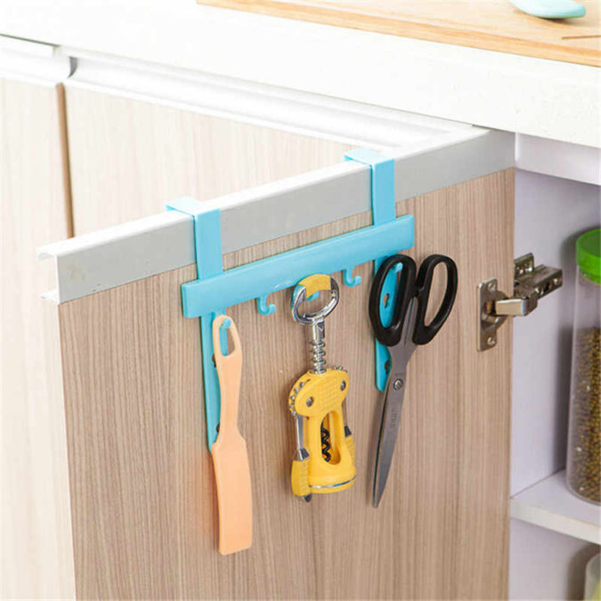 Over cabinet storage organizer 100+ Smartest Storage Ideas for Small Kitchens - 34