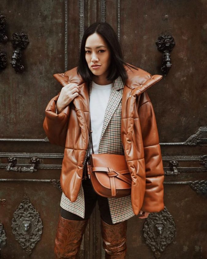Puffer Coat 140+ Lovely Women's Outfit Ideas for Winter - 29