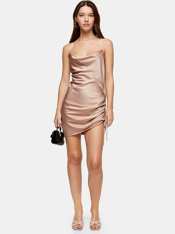Satin mini slip dress.. 120 Splendid Women's Outfits for Evening Weddings - 103