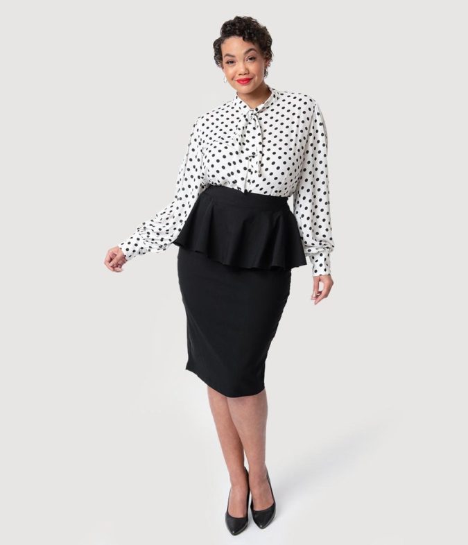 Skirt-and-shirt.-1-675x786 115+ Elegant Work Outfit Ideas for Plus Size Ladies