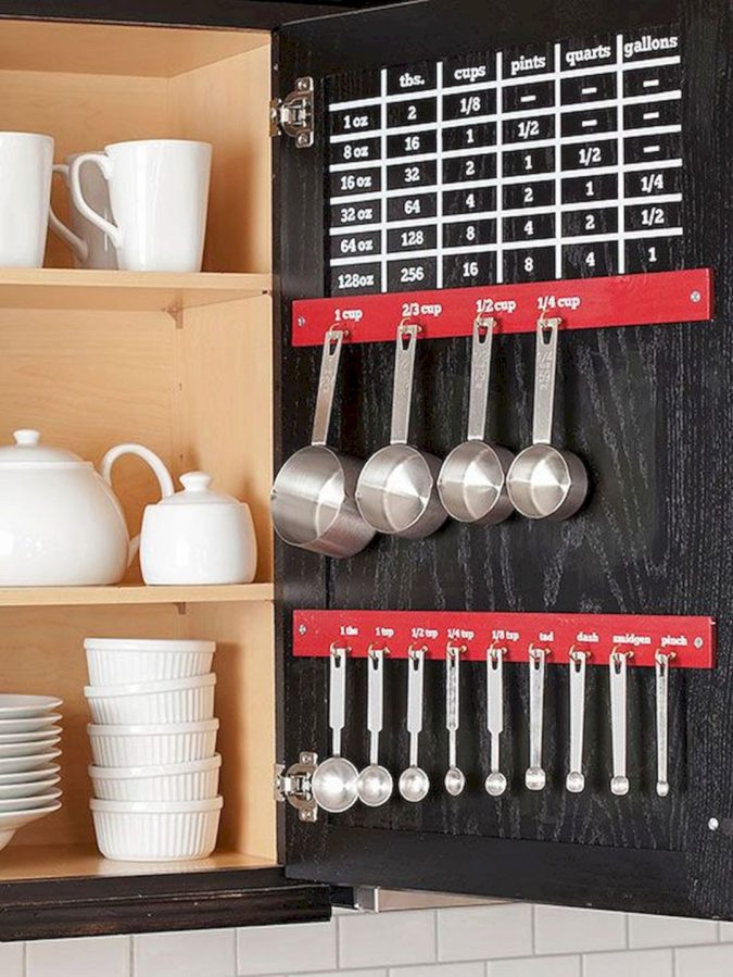 Using cabinet doors. 100+ Smartest Storage Ideas for Small Kitchens - 83
