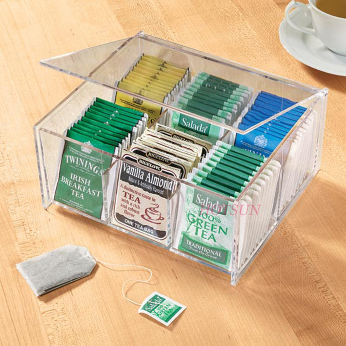Using-tea-bag-organizer-.-675x675 100+ Smartest Storage Ideas for Small Kitchens in 2022