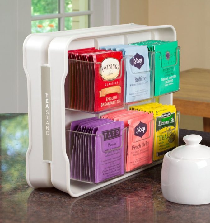 Using tea bag organizer 100+ Smartest Storage Ideas for Small Kitchens - 12