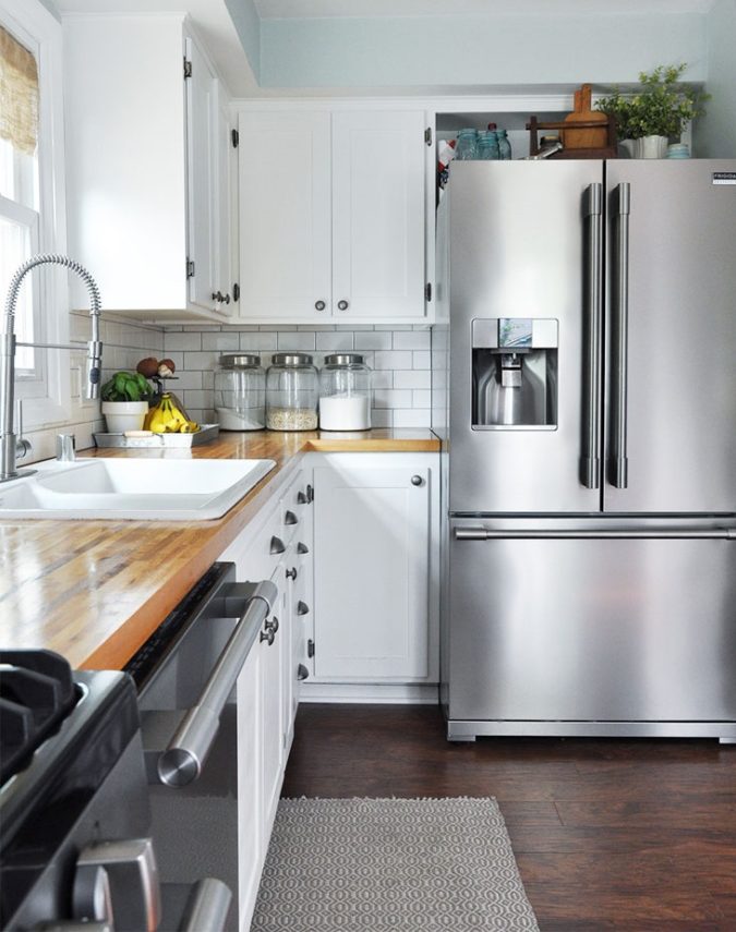 Using your fridges top 1 100+ Smartest Storage Ideas for Small Kitchens - 64
