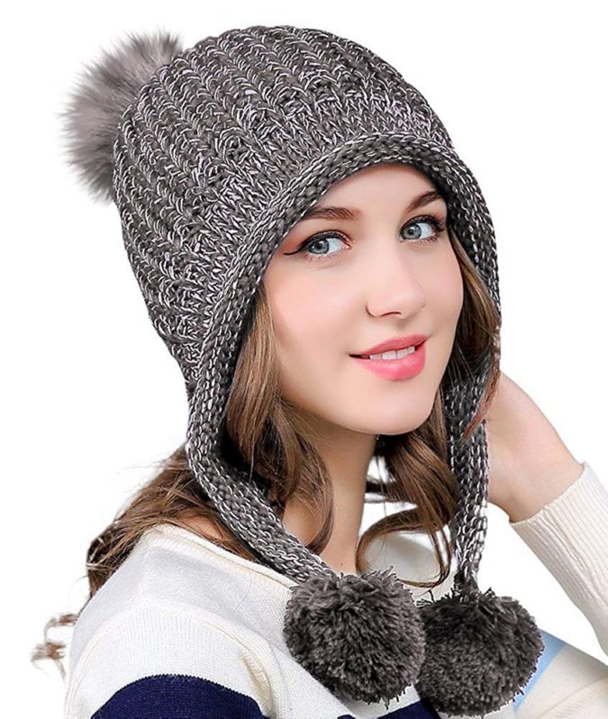Winter cap.. 140+ Lovely Women's Outfit Ideas for Winter - 16