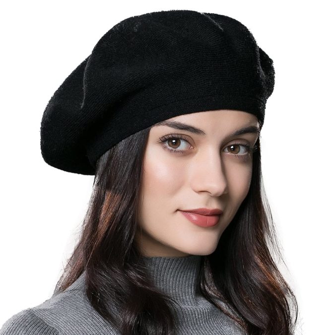 Winter hat. 140+ Lovely Women's Outfit Ideas for Winter - 53