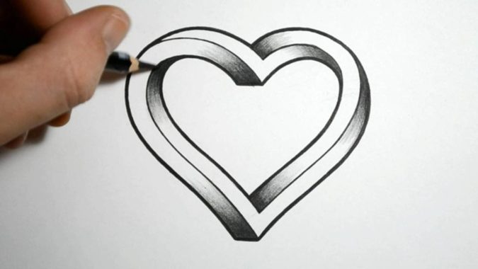 drawing heart Top 10 Easiest Things to Draw - 14