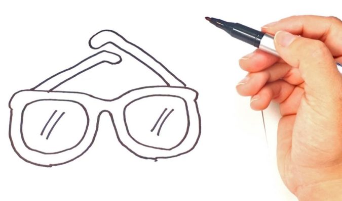 Top 10 Coolest Unique Drawing Ideas for Teens 19 glasses Top 10 Coolest Unique Drawing Ideas for Teens - 18