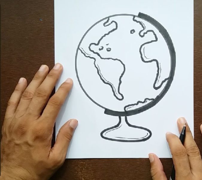 globe-675x601 Top 10 Coolest Unique Drawing Ideas for Teens
