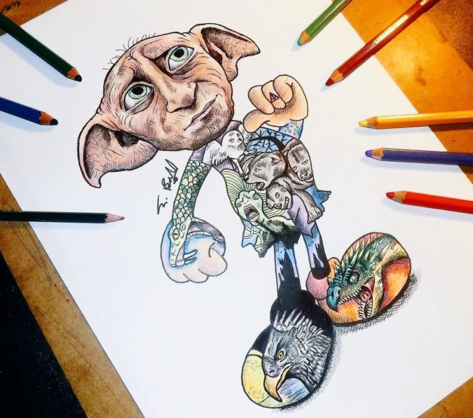 monster Top 10 Coolest Unique Drawing Ideas for Teens - 11