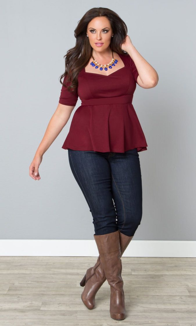 simple-look-1-675x1120 115+ Elegant Work Outfit Ideas for Plus Size Ladies
