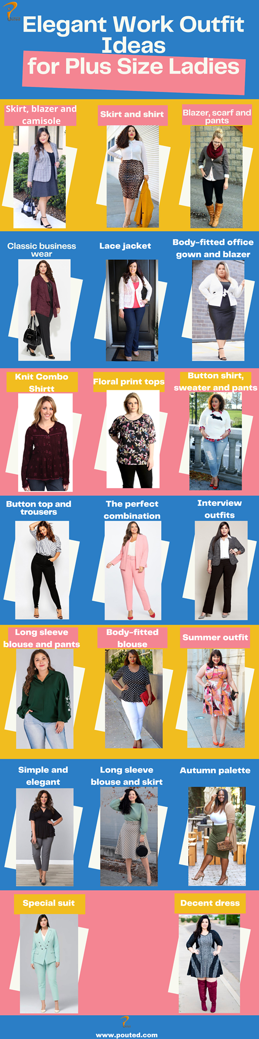 Elegant Work Outfit Ideas for Plus-Size Ladies