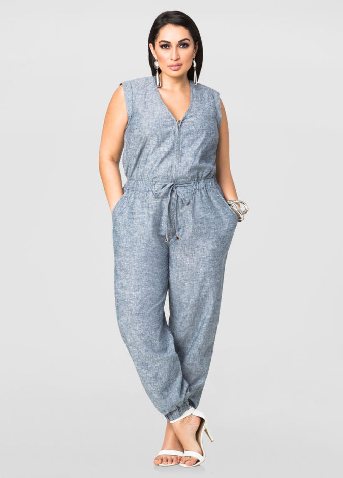 Cute Jumpsuits.. 70+ Stylish Plus-Size Fashion Trends - 28