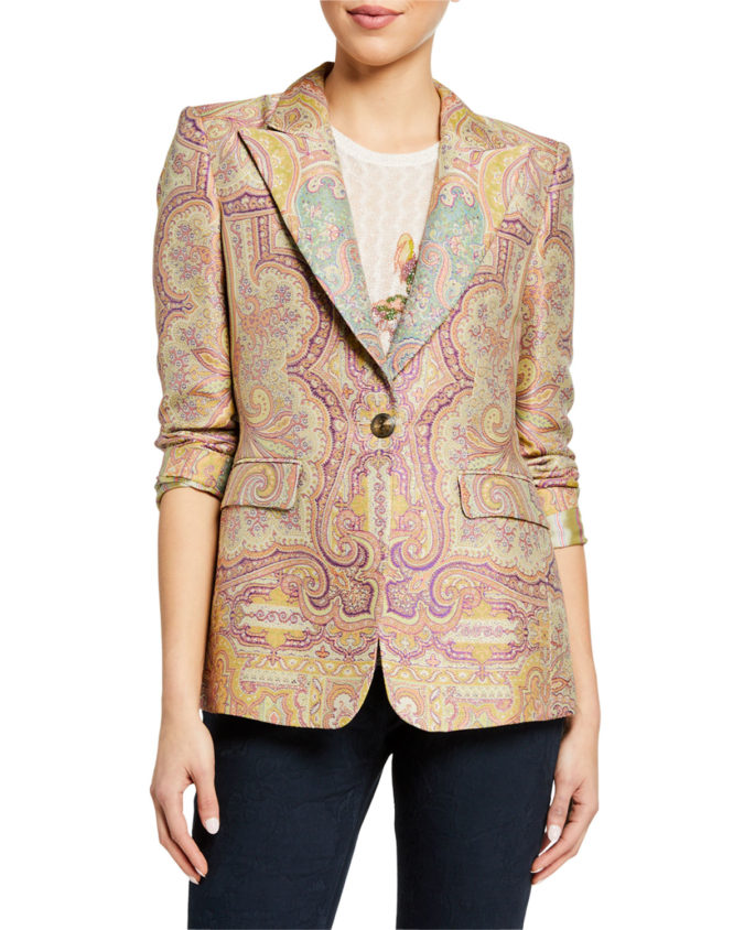 Embroidered jacquard jacket. 80+ Fabulous Outfits for Women Over 50 - 18