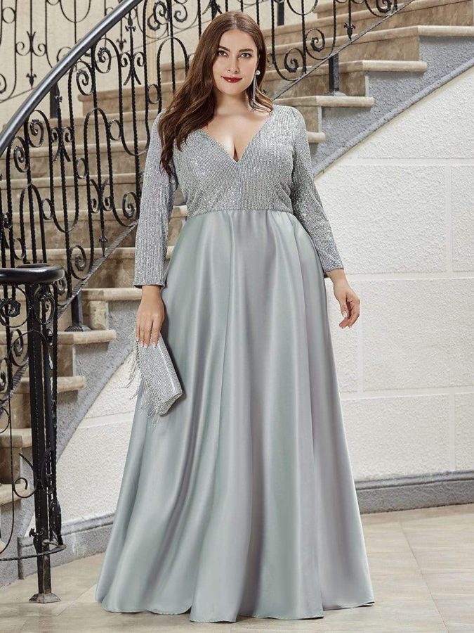 Evening gown. 70+ Stylish Plus-Size Fashion Trends - 37