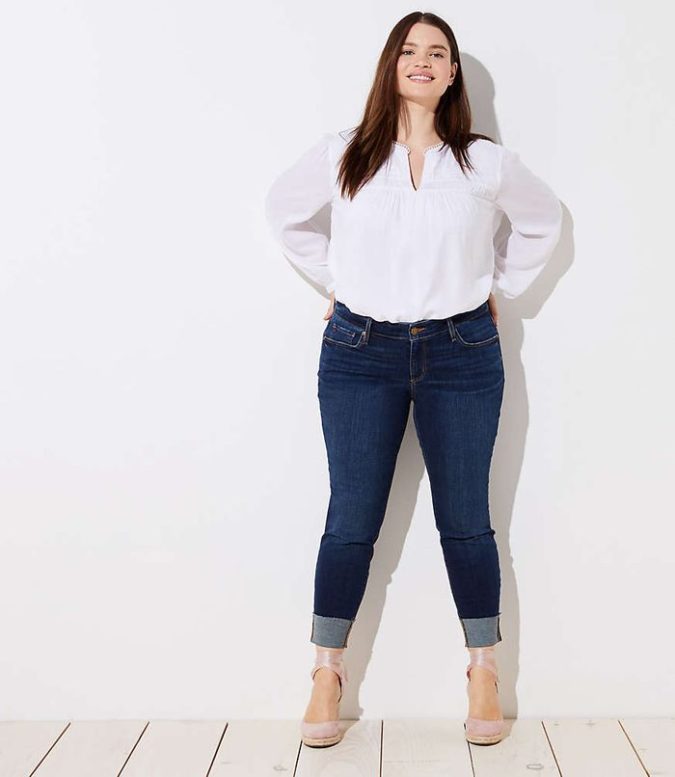 Pants-and-long-sleeve-shirt-4-675x777 70+ Stylish Plus-Size Fashion Trends in 2021