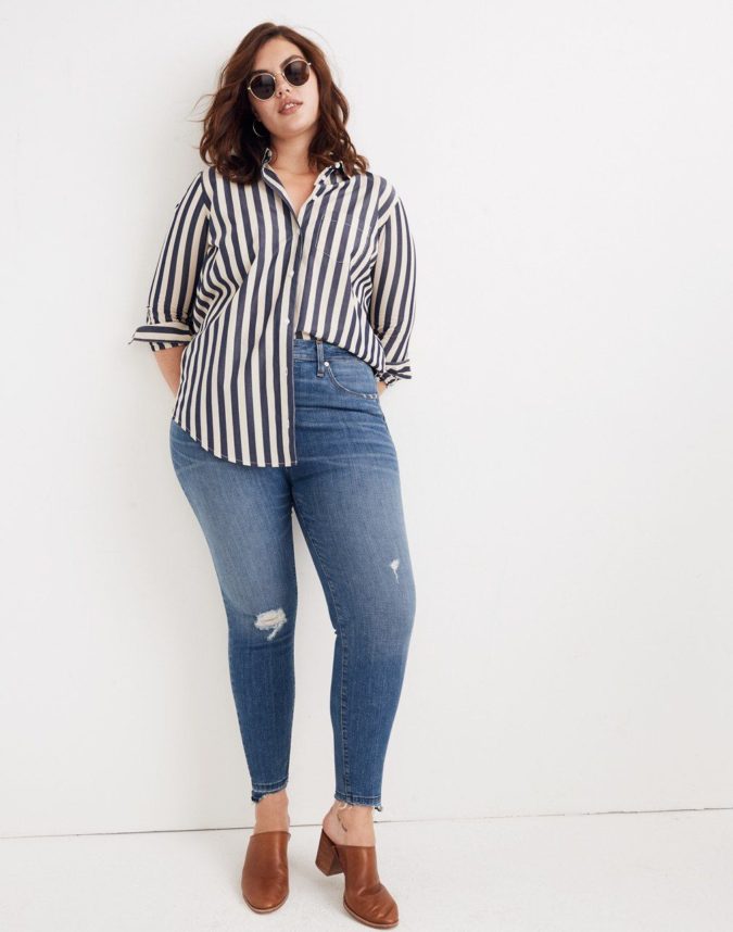 Pants and long sleeve shirt 5 70+ Stylish Plus-Size Fashion Trends - 67