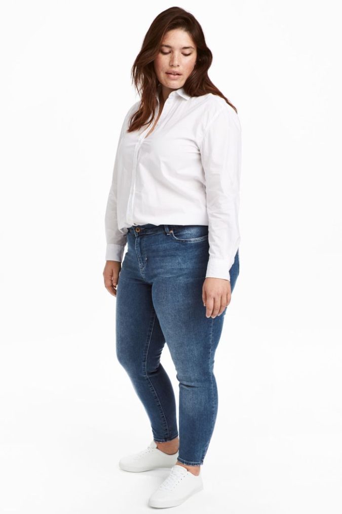 Pants-and-long-sleeve-shirt-675x1013 70+ Stylish Plus-Size Fashion Trends in 2021
