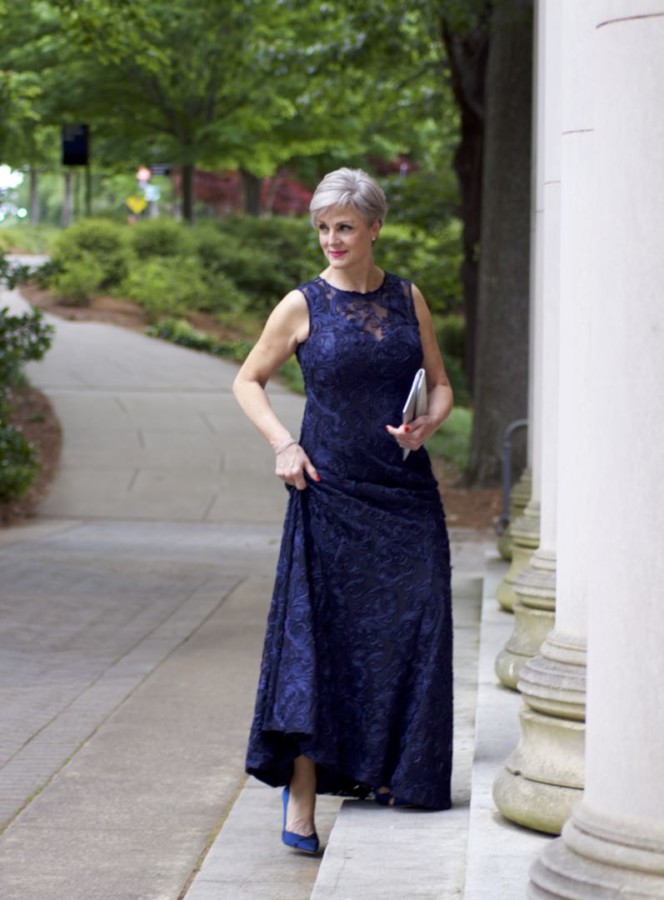 Sleeveless gown. 80+ Fabulous Outfits for Women Over 50 - 42