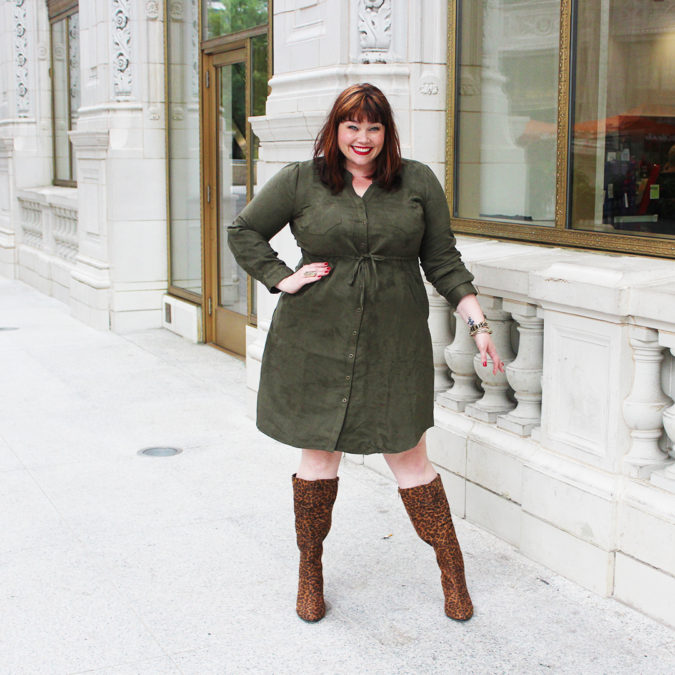 Waist shirt dress 2 70+ Stylish Plus-Size Fashion Trends - 6